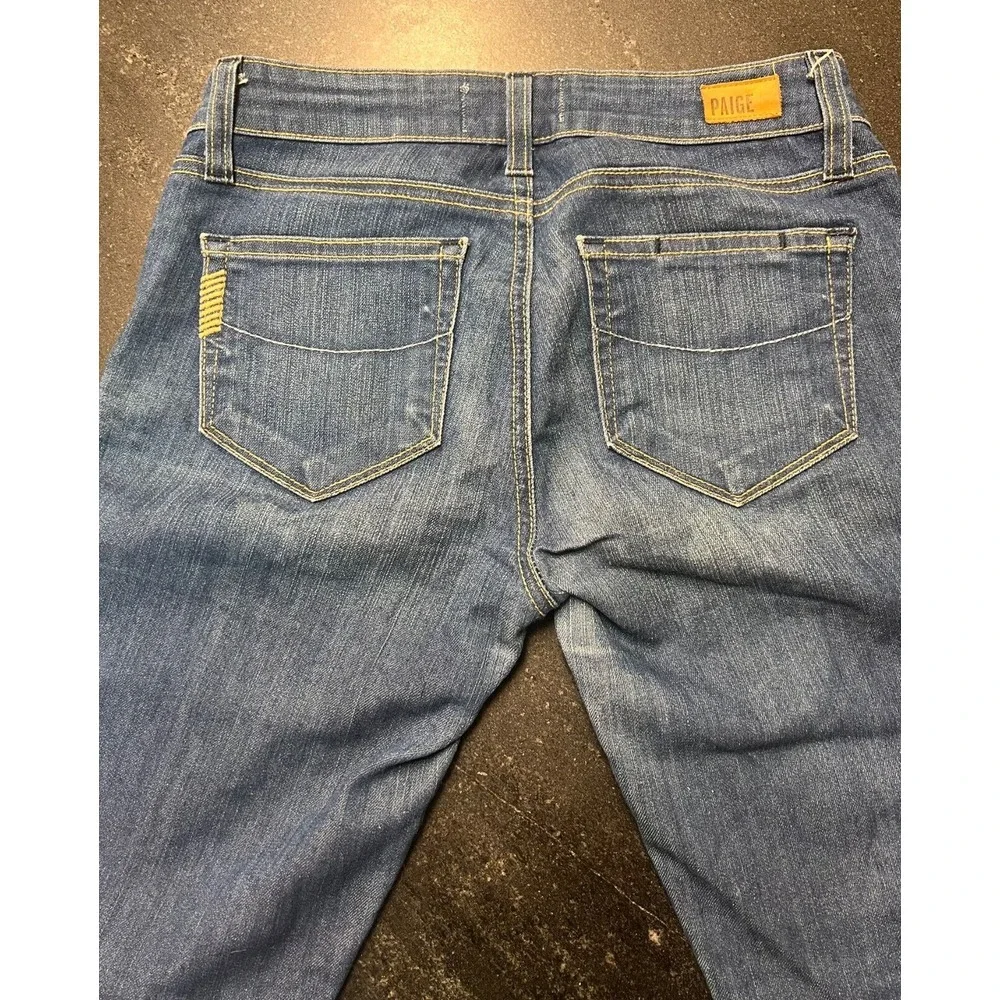 Paige Woman Blue Jeans Skyline Ankle Peg Blue Size 24 Made In USA‎